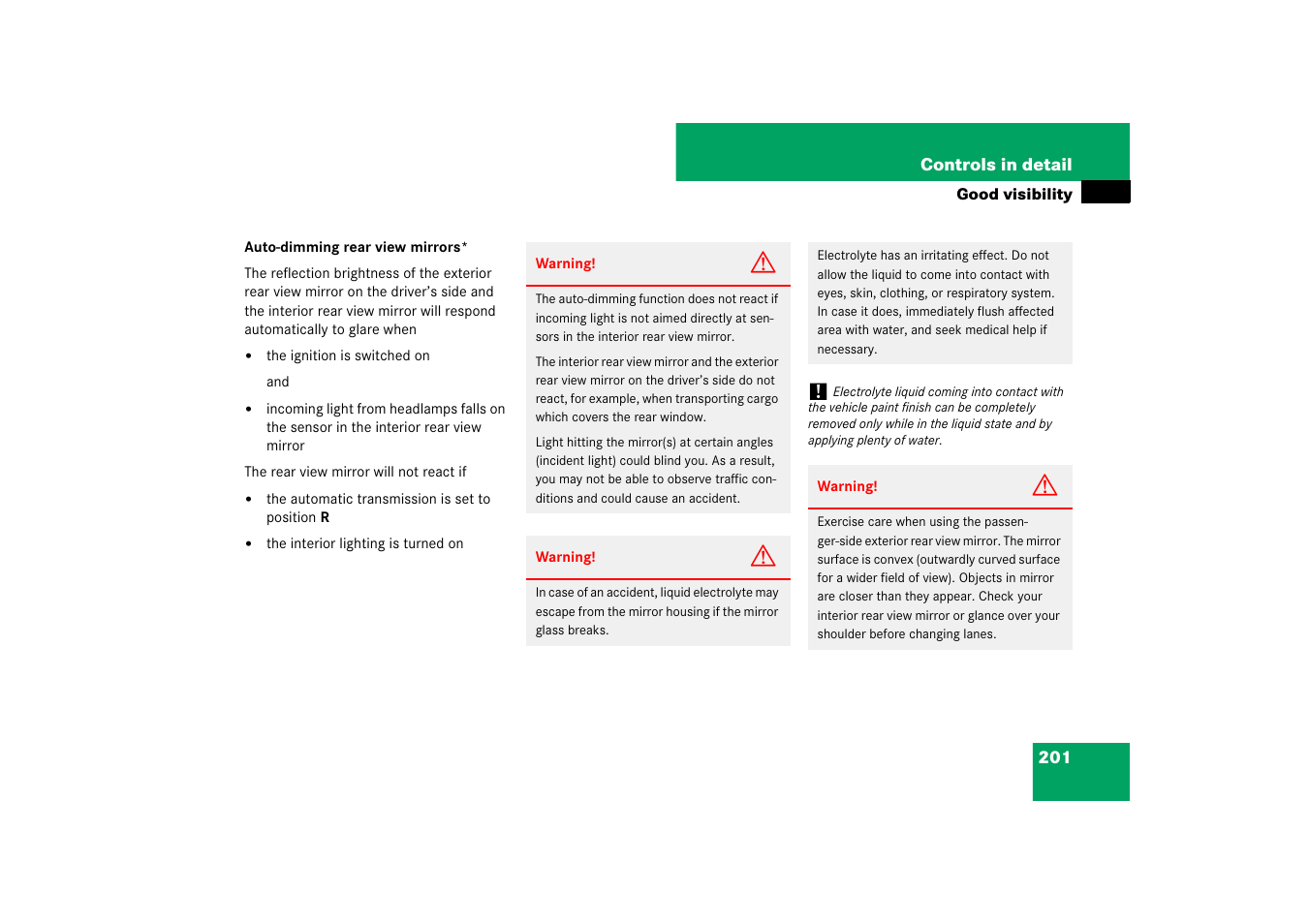 Mercedes-Benz M-Class 2007 Owners Manual User Manual | Page 202 / 585