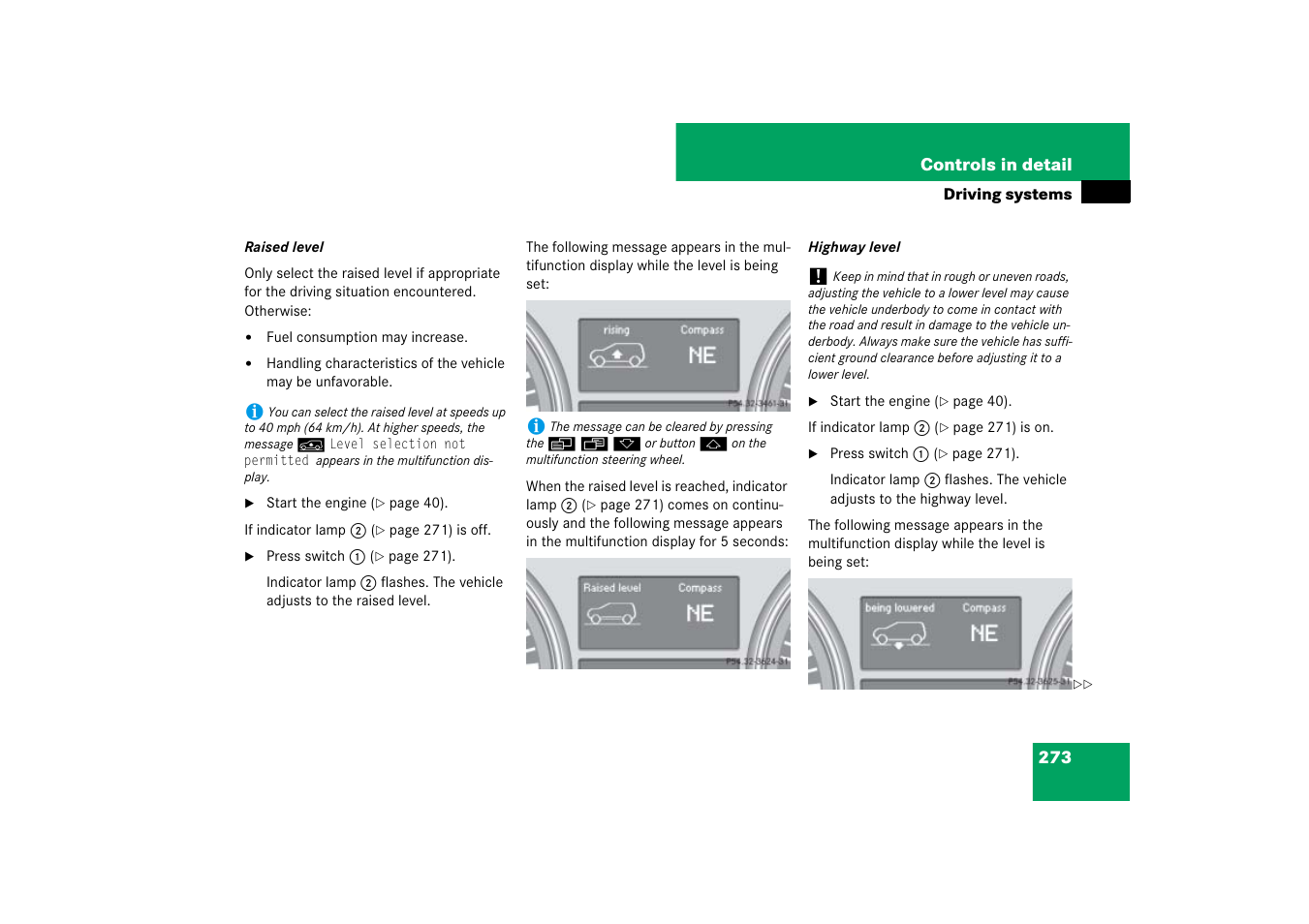 Mercedes-Benz M-Class 2007 Owners Manual User Manual | Page 274 / 585