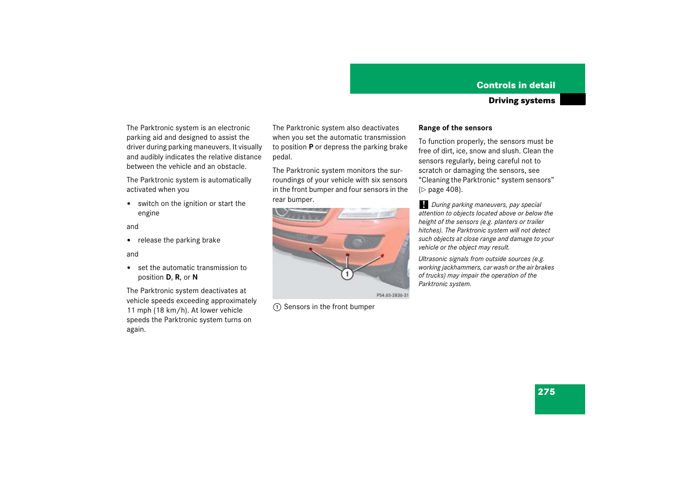 Mercedes-Benz M-Class 2007 Owners Manual User Manual | Page 276 / 585