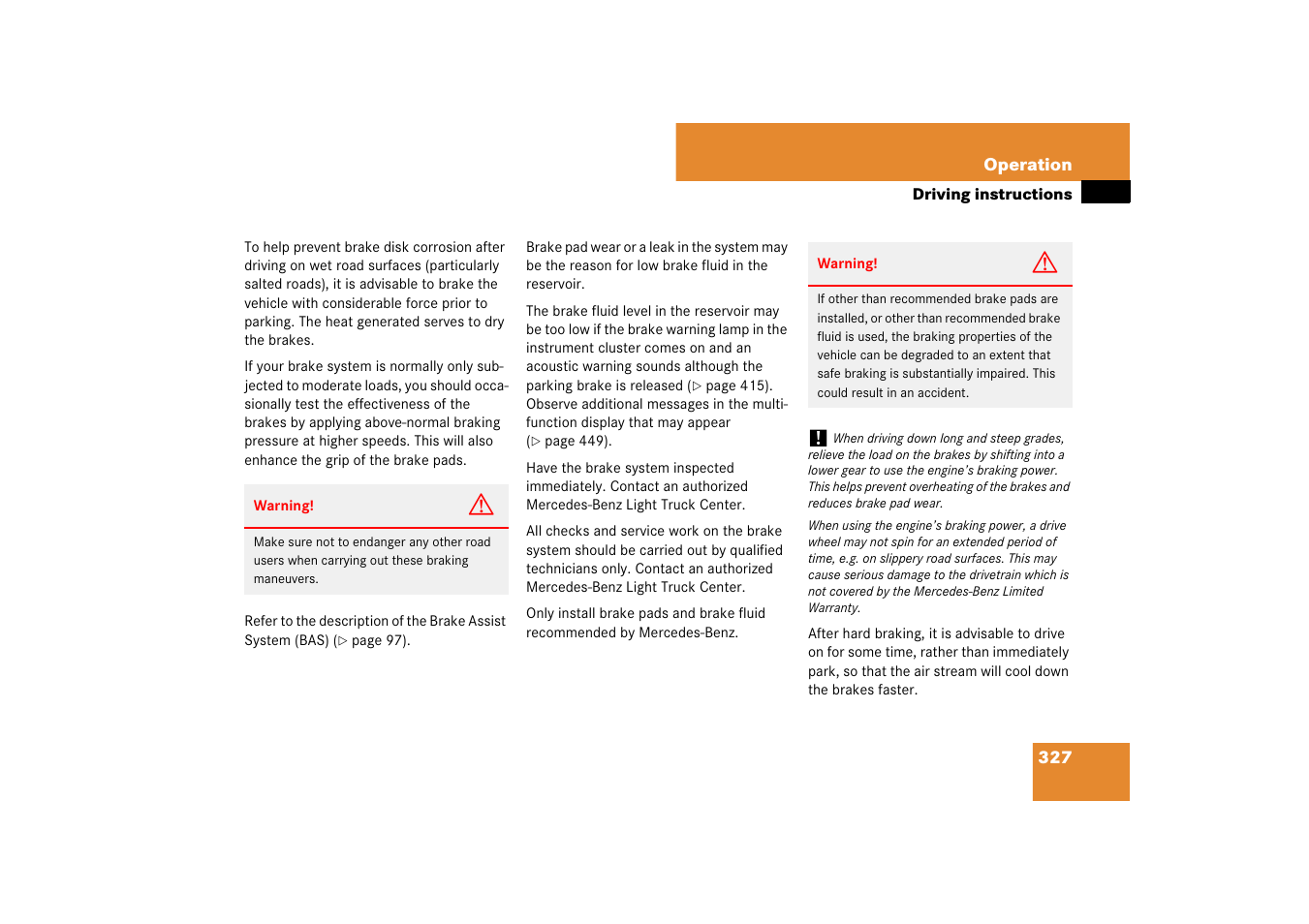 Mercedes-Benz M-Class 2007 Owners Manual User Manual | Page 328 / 585