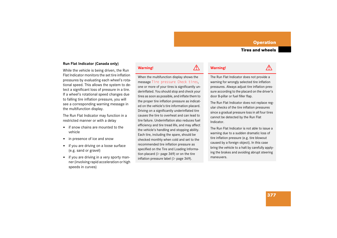 Mercedes-Benz M-Class 2007 Owners Manual User Manual | Page 378 / 585