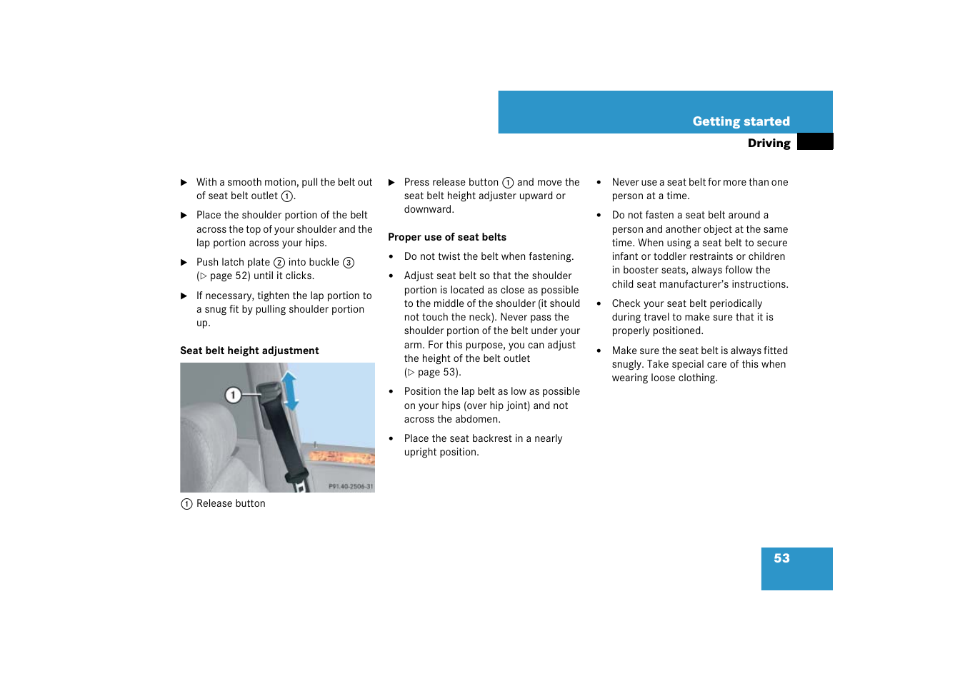 Mercedes-Benz M-Class 2007 Owners Manual User Manual | Page 54 / 585