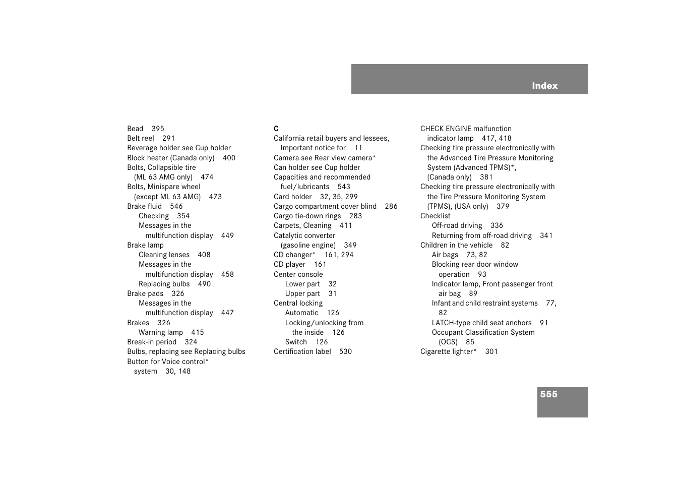 Mercedes-Benz M-Class 2007 Owners Manual User Manual | Page 556 / 585