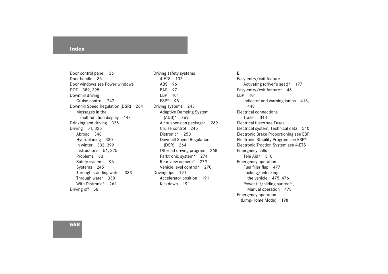 Mercedes-Benz M-Class 2007 Owners Manual User Manual | Page 559 / 585