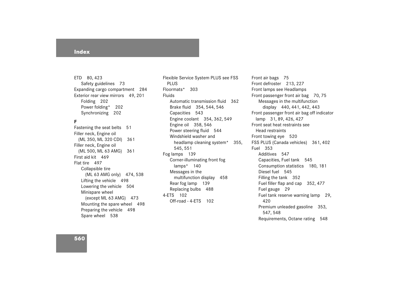 Mercedes-Benz M-Class 2007 Owners Manual User Manual | Page 561 / 585