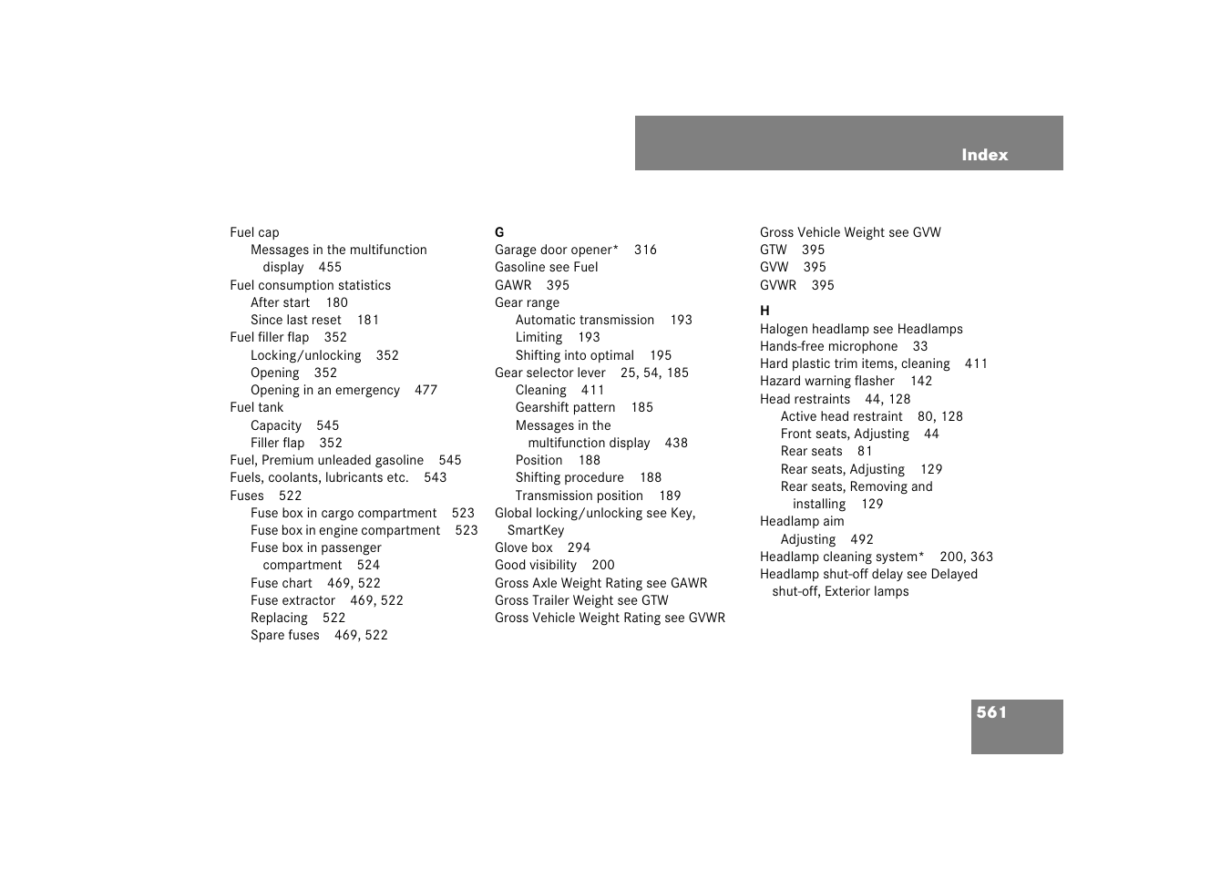 Mercedes-Benz M-Class 2007 Owners Manual User Manual | Page 562 / 585
