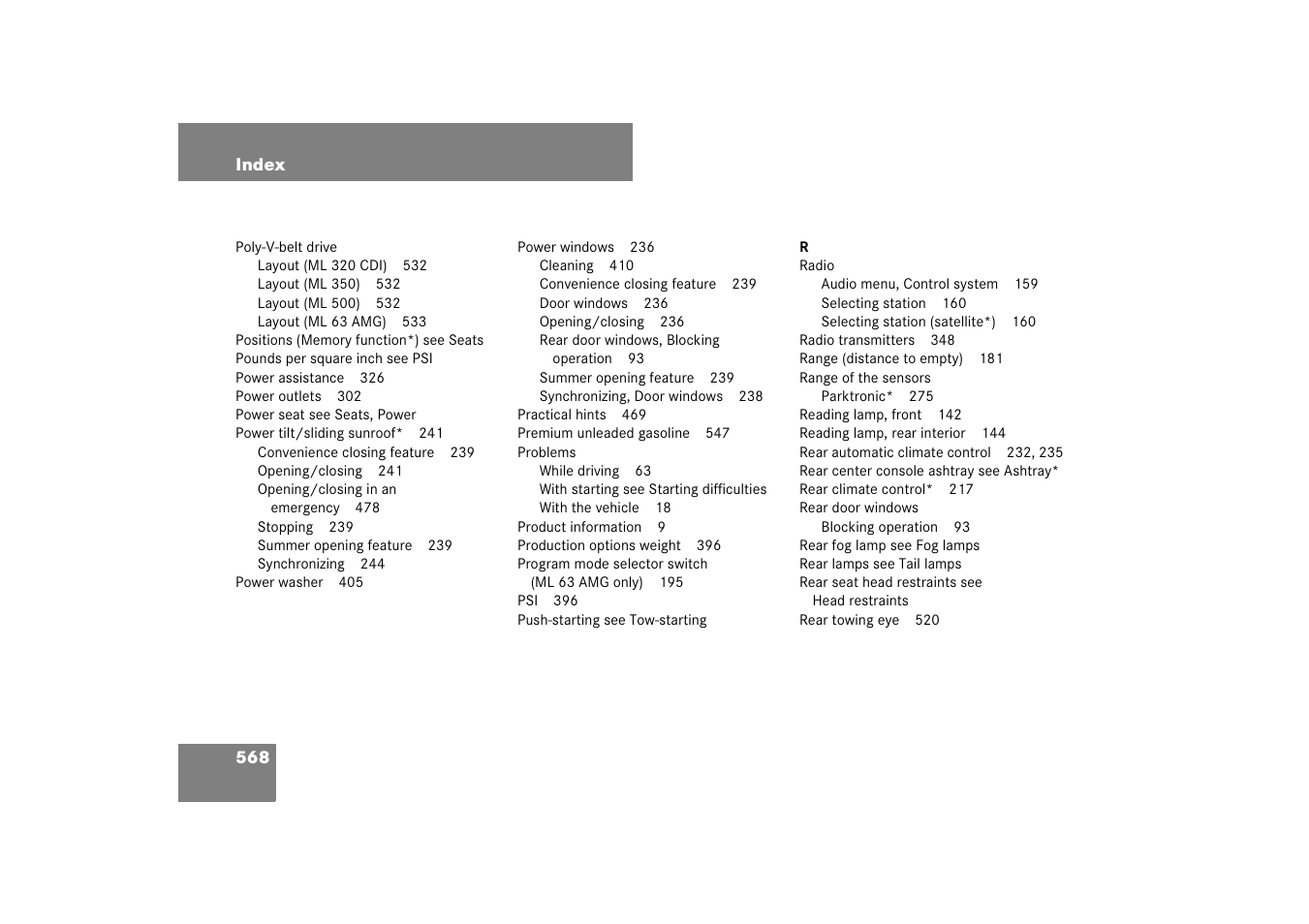 Mercedes-Benz M-Class 2007 Owners Manual User Manual | Page 569 / 585