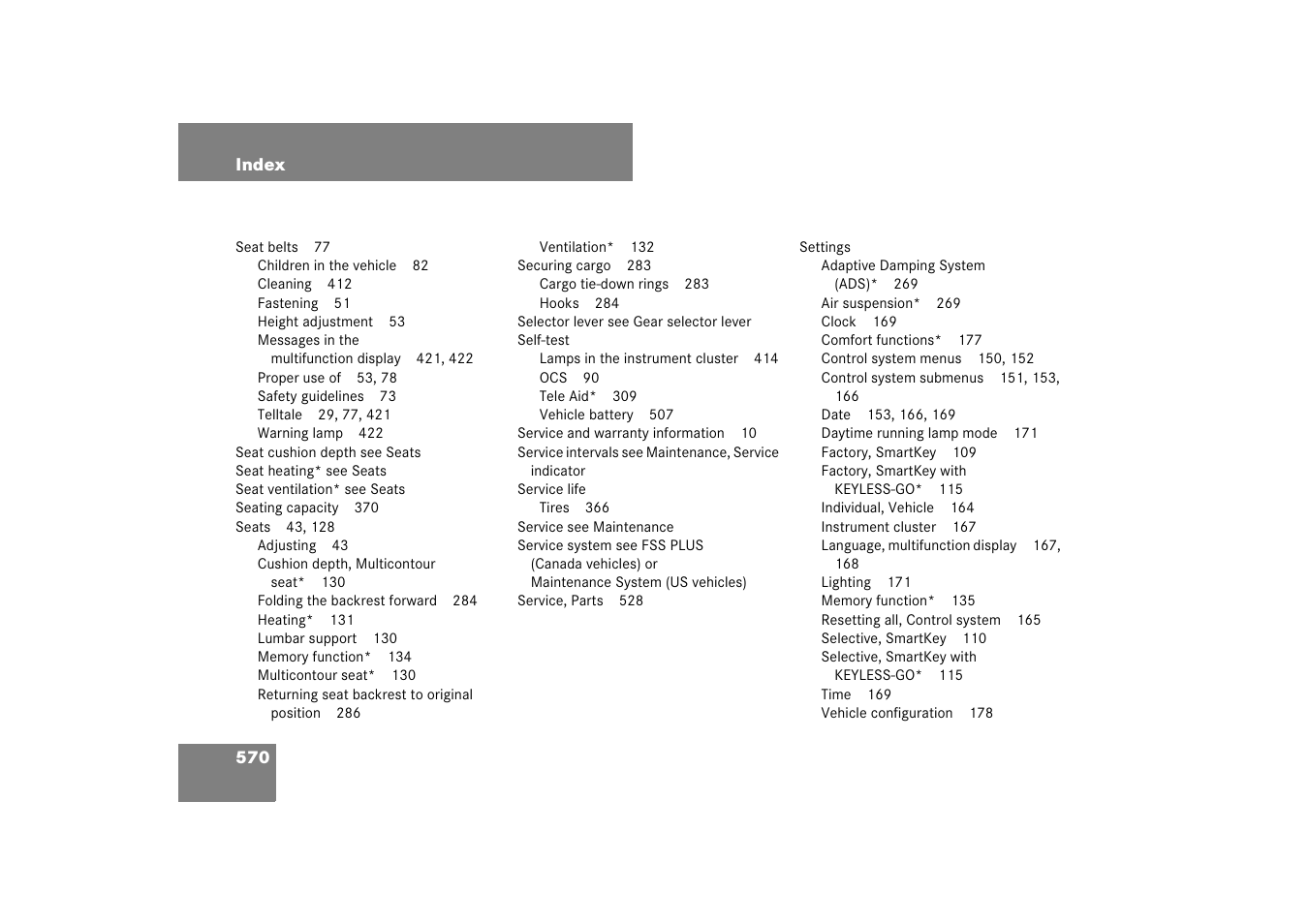 Mercedes-Benz M-Class 2007 Owners Manual User Manual | Page 571 / 585