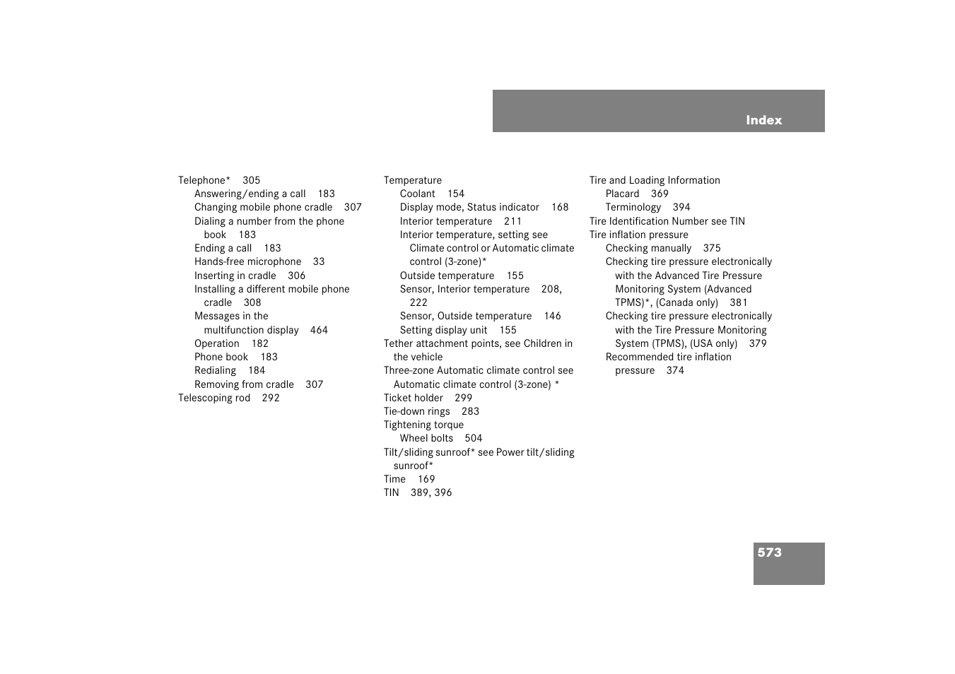 Mercedes-Benz M-Class 2007 Owners Manual User Manual | Page 574 / 585