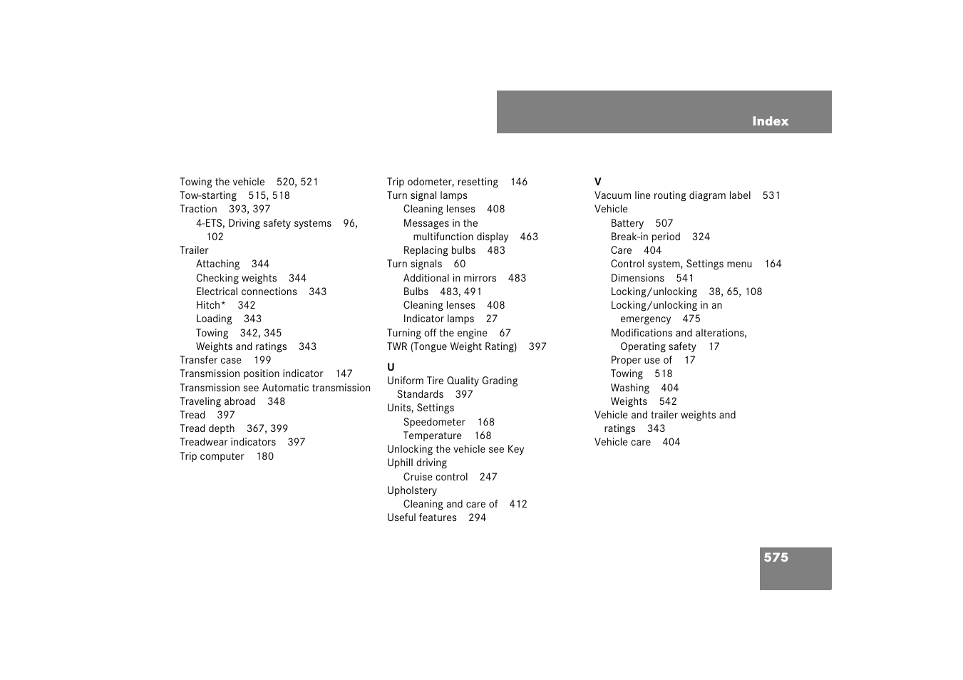 Mercedes-Benz M-Class 2007 Owners Manual User Manual | Page 576 / 585