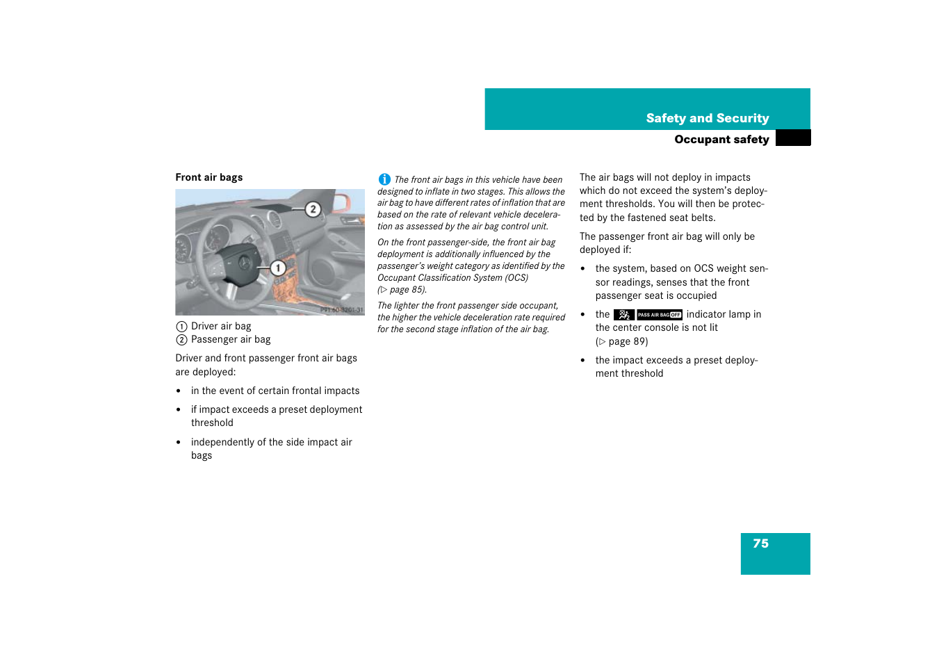 Mercedes-Benz M-Class 2007 Owners Manual User Manual | Page 76 / 585
