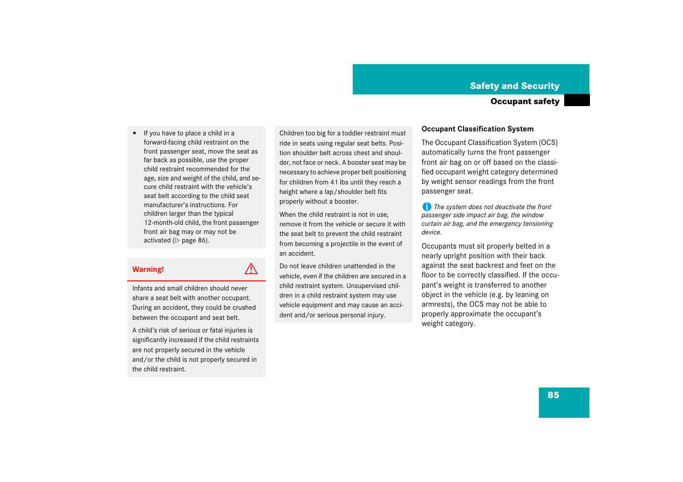 Mercedes-Benz M-Class 2007 Owners Manual User Manual | Page 86 / 585
