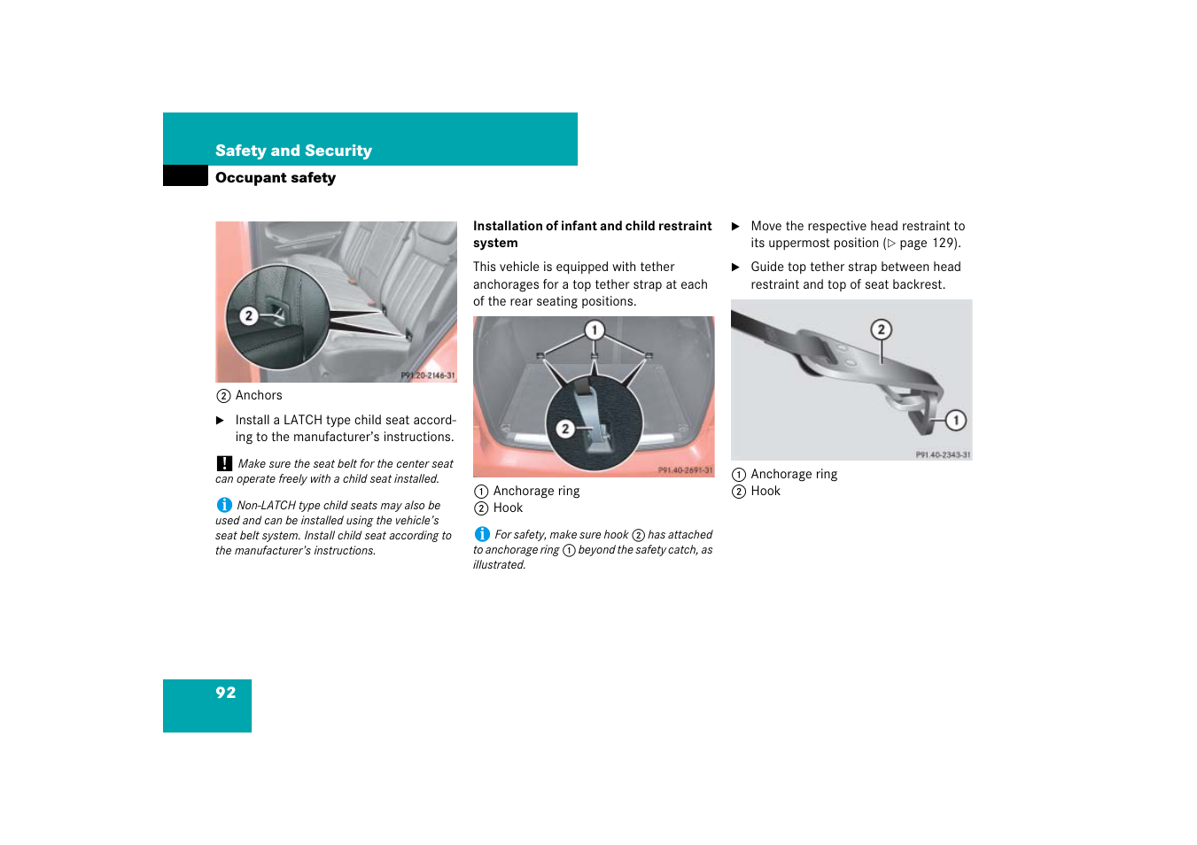Mercedes-Benz M-Class 2007 Owners Manual User Manual | Page 93 / 585