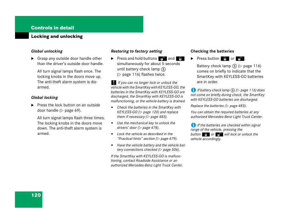 120 controls in detail | Mercedes-Benz R-Class 2007 Owners Manual User Manual | Page 121 / 570