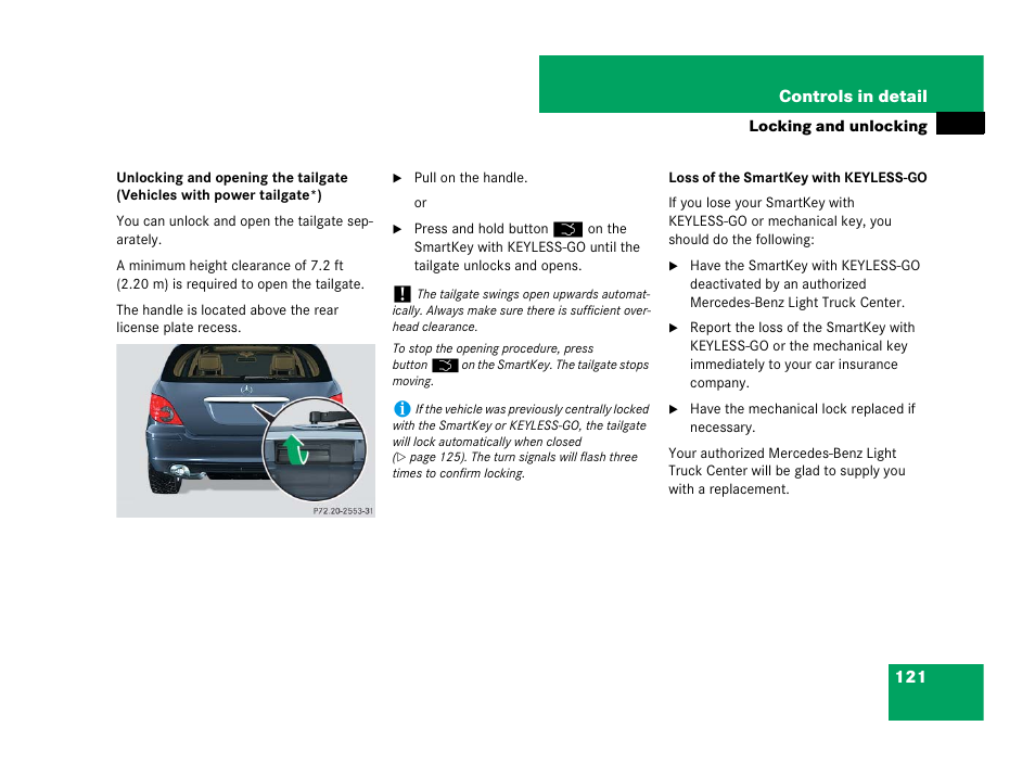 Mercedes-Benz R-Class 2007 Owners Manual User Manual | Page 122 / 570