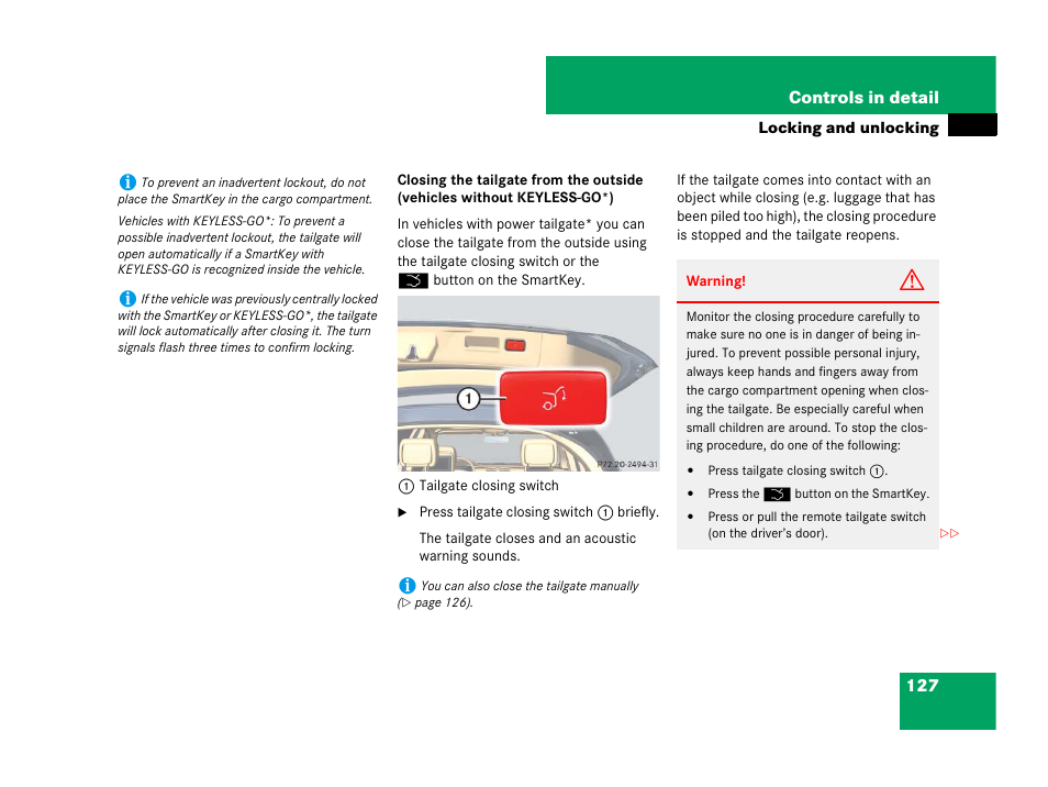 Mercedes-Benz R-Class 2007 Owners Manual User Manual | Page 128 / 570