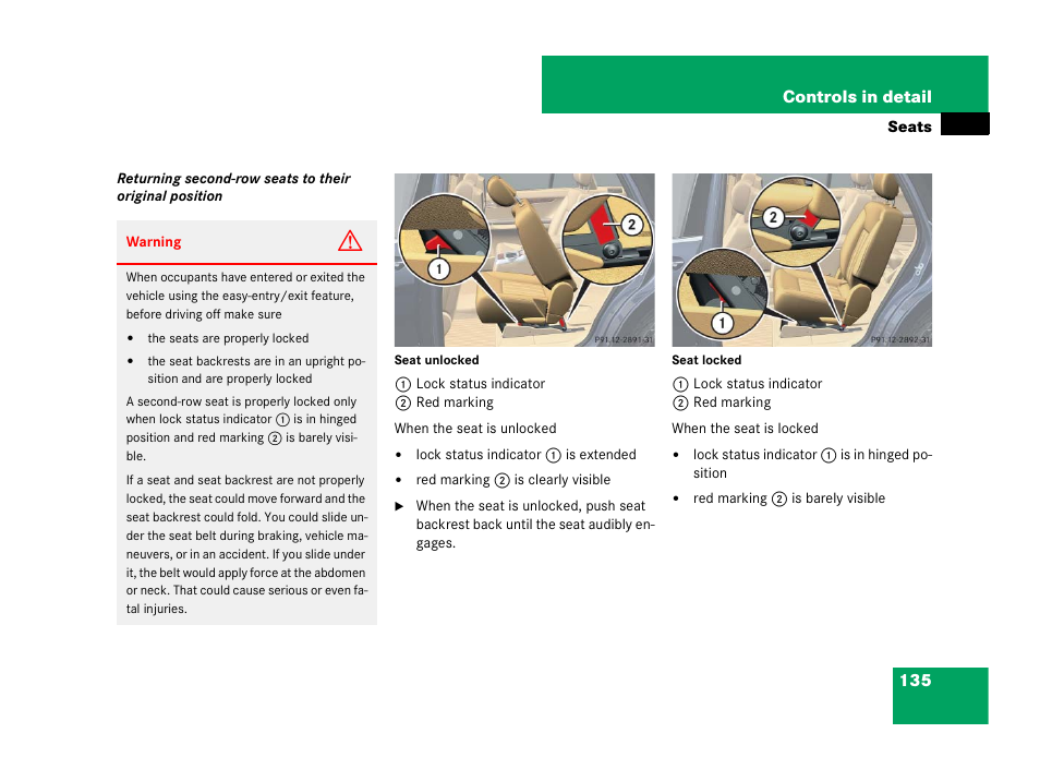 Mercedes-Benz R-Class 2007 Owners Manual User Manual | Page 136 / 570