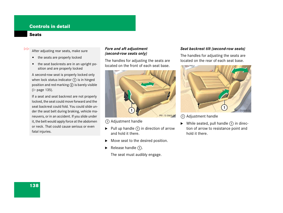 138 controls in detail | Mercedes-Benz R-Class 2007 Owners Manual User Manual | Page 139 / 570