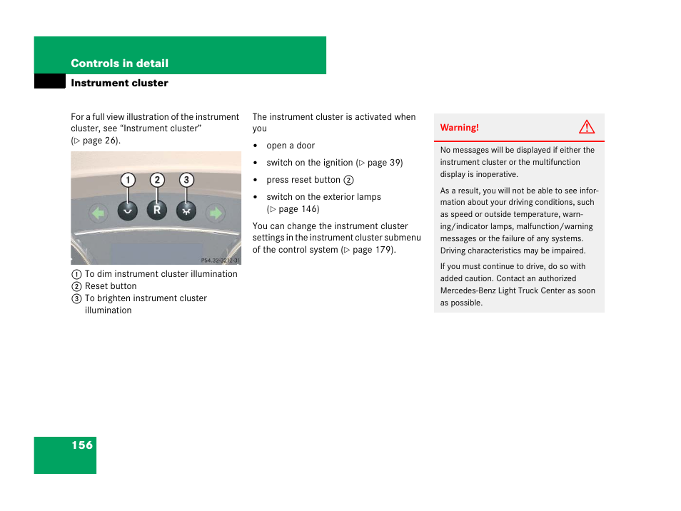 Instrument cluster | Mercedes-Benz R-Class 2007 Owners Manual User Manual | Page 157 / 570