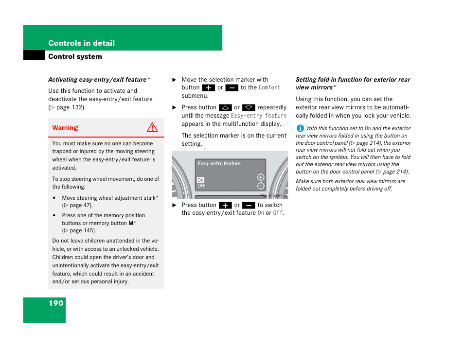 190 controls in detail | Mercedes-Benz R-Class 2007 Owners Manual User Manual | Page 191 / 570