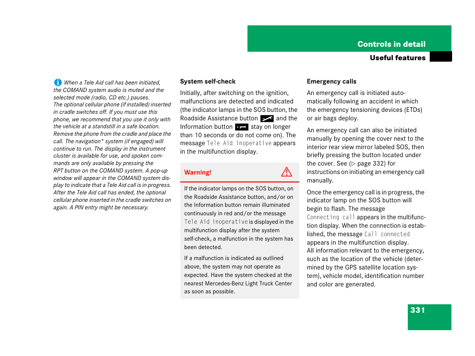 Mercedes-Benz R-Class 2007 Owners Manual User Manual | Page 332 / 570