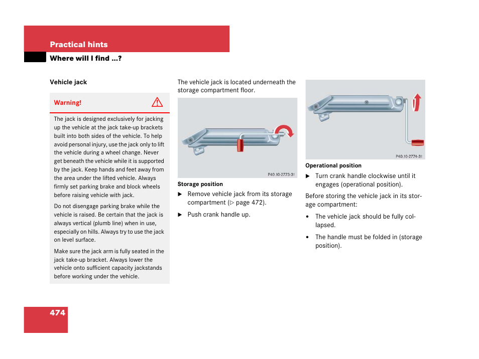 474 practical hints | Mercedes-Benz R-Class 2007 Owners Manual User Manual | Page 475 / 570