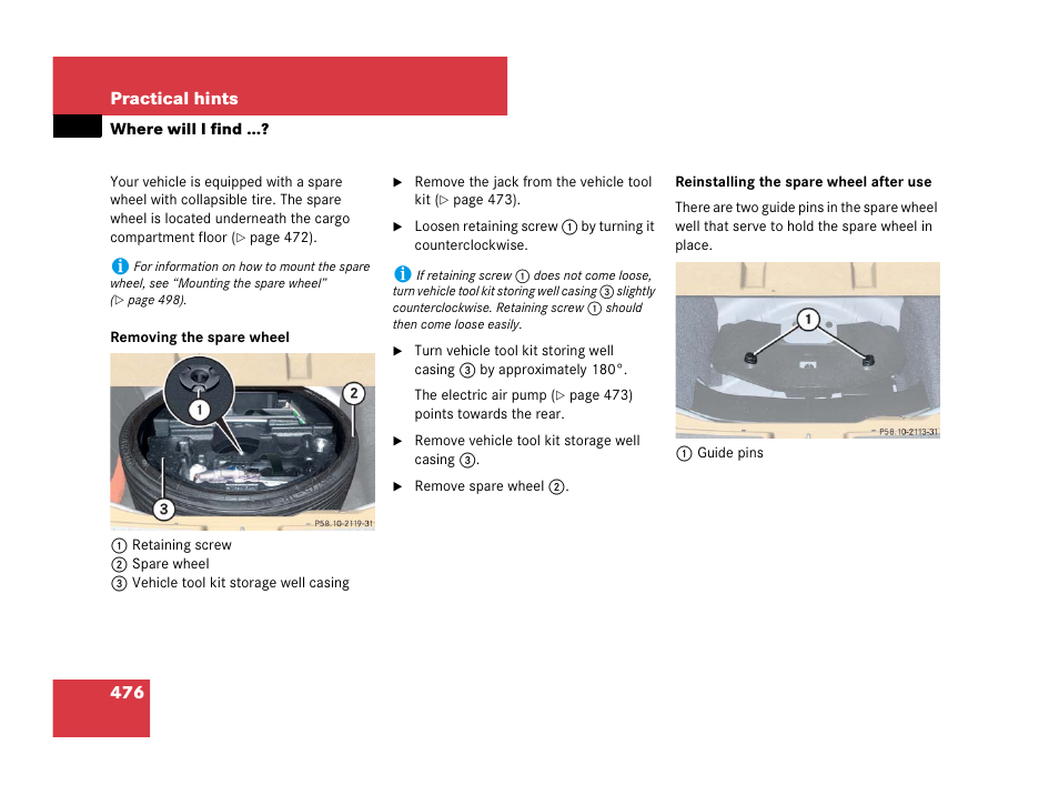Mercedes-Benz R-Class 2007 Owners Manual User Manual | Page 477 / 570