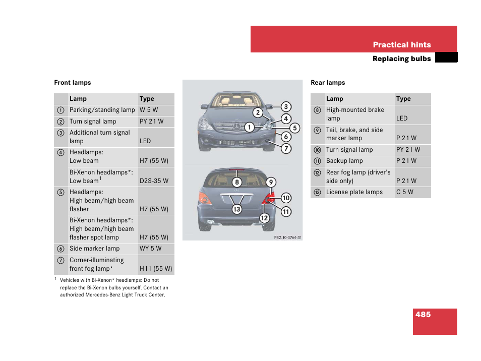Mercedes-Benz R-Class 2007 Owners Manual User Manual | Page 486 / 570