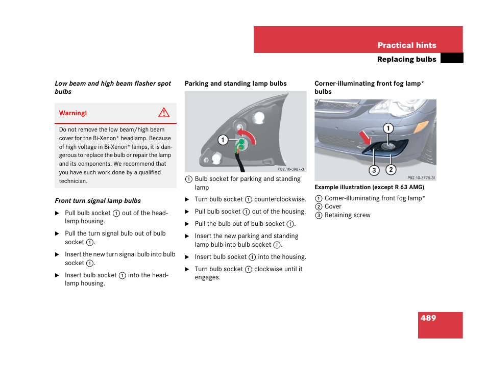 Mercedes-Benz R-Class 2007 Owners Manual User Manual | Page 490 / 570