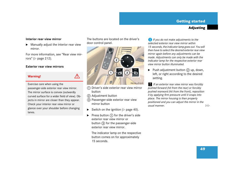 Mercedes-Benz R-Class 2007 Owners Manual User Manual | Page 50 / 570
