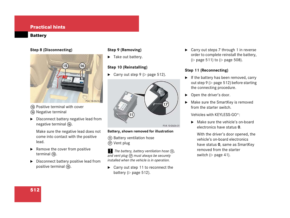 512 practical hints | Mercedes-Benz R-Class 2007 Owners Manual User Manual | Page 513 / 570