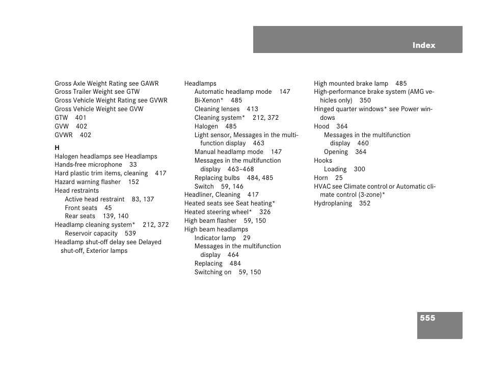 Mercedes-Benz R-Class 2007 Owners Manual User Manual | Page 556 / 570