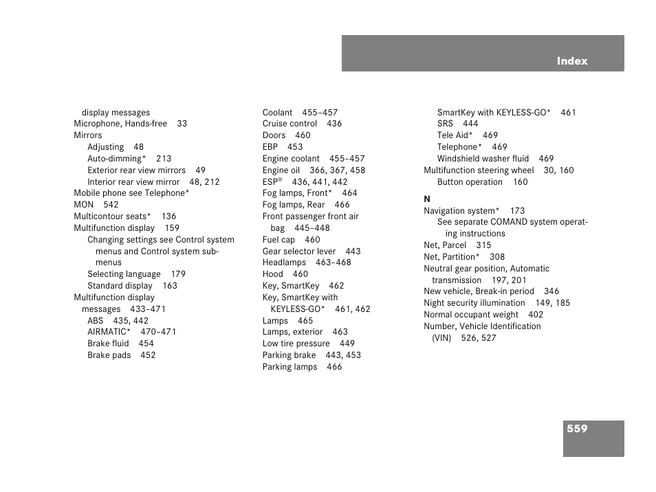 Mercedes-Benz R-Class 2007 Owners Manual User Manual | Page 560 / 570