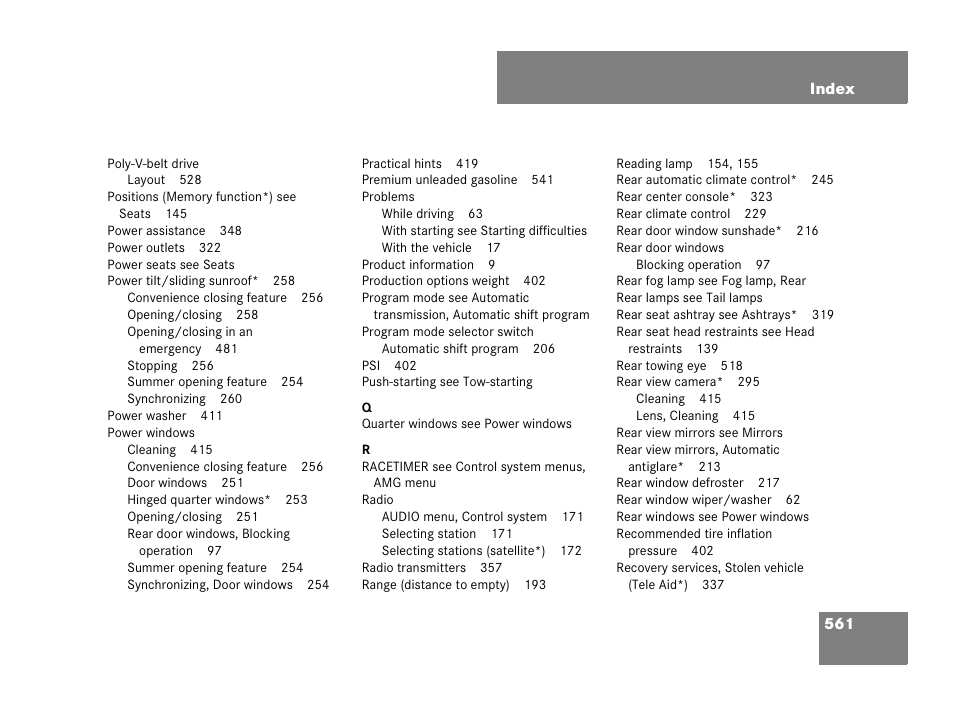 Mercedes-Benz R-Class 2007 Owners Manual User Manual | Page 562 / 570