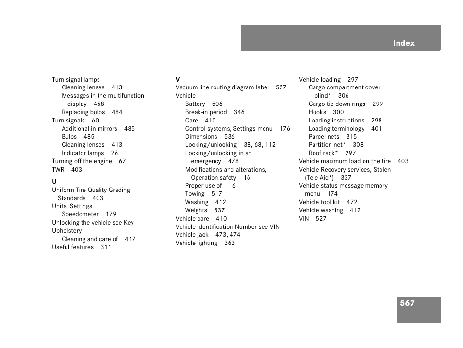 Mercedes-Benz R-Class 2007 Owners Manual User Manual | Page 568 / 570