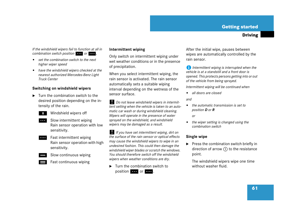 Mercedes-Benz R-Class 2007 Owners Manual User Manual | Page 62 / 570