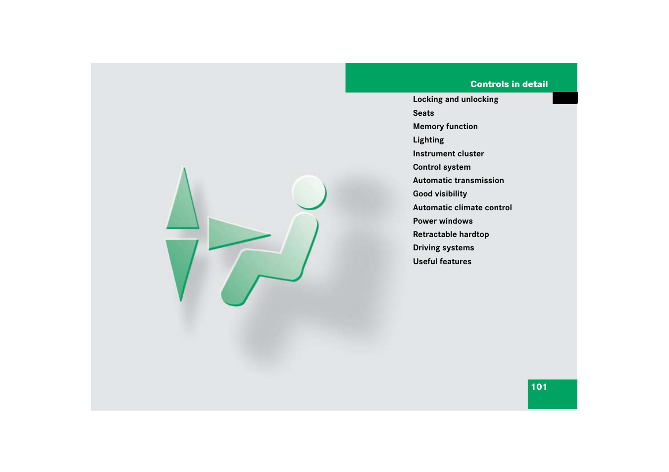 Controls in detail | Mercedes-Benz SL-Class 2007 Owners Manual User Manual | Page 102 / 473