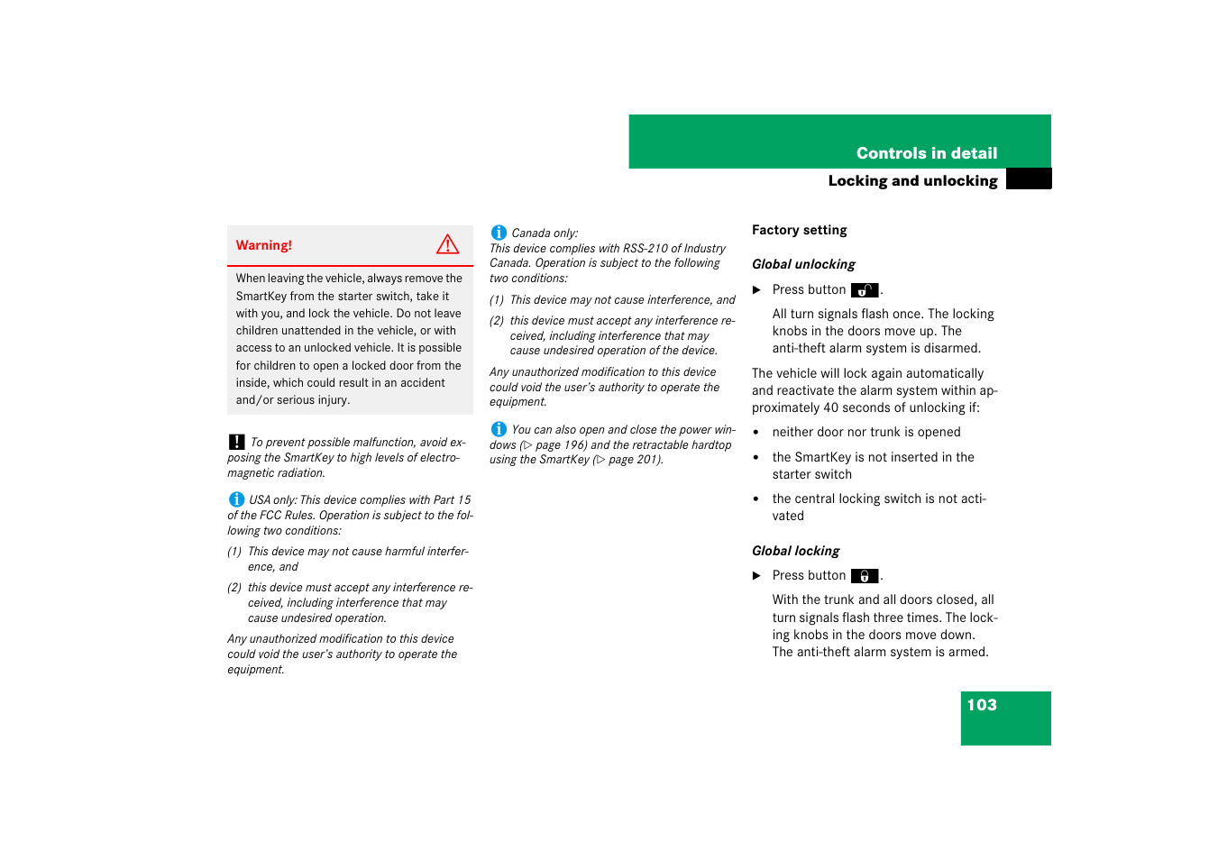 Mercedes-Benz SL-Class 2007 Owners Manual User Manual | Page 104 / 473