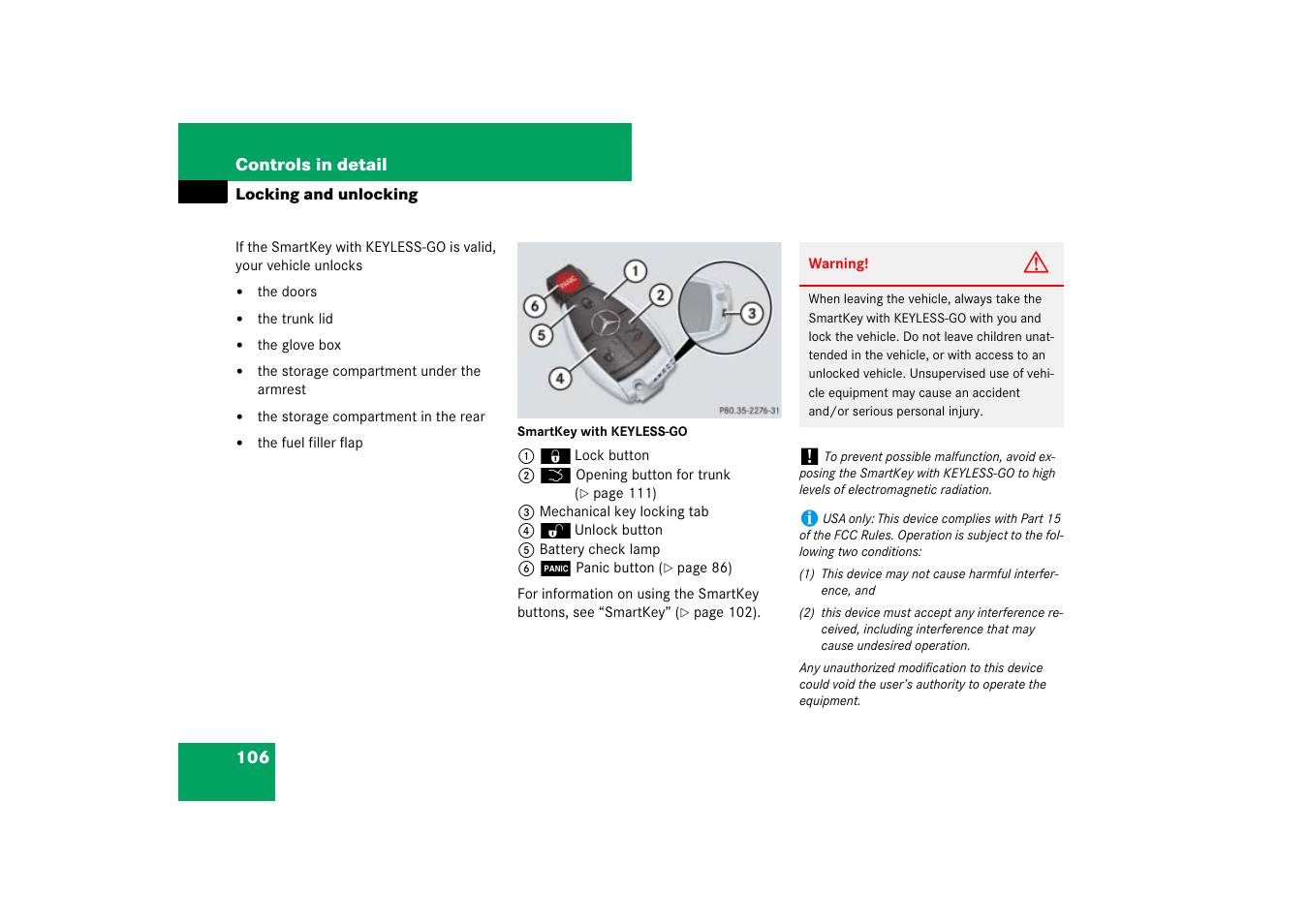 Mercedes-Benz SL-Class 2007 Owners Manual User Manual | Page 107 / 473