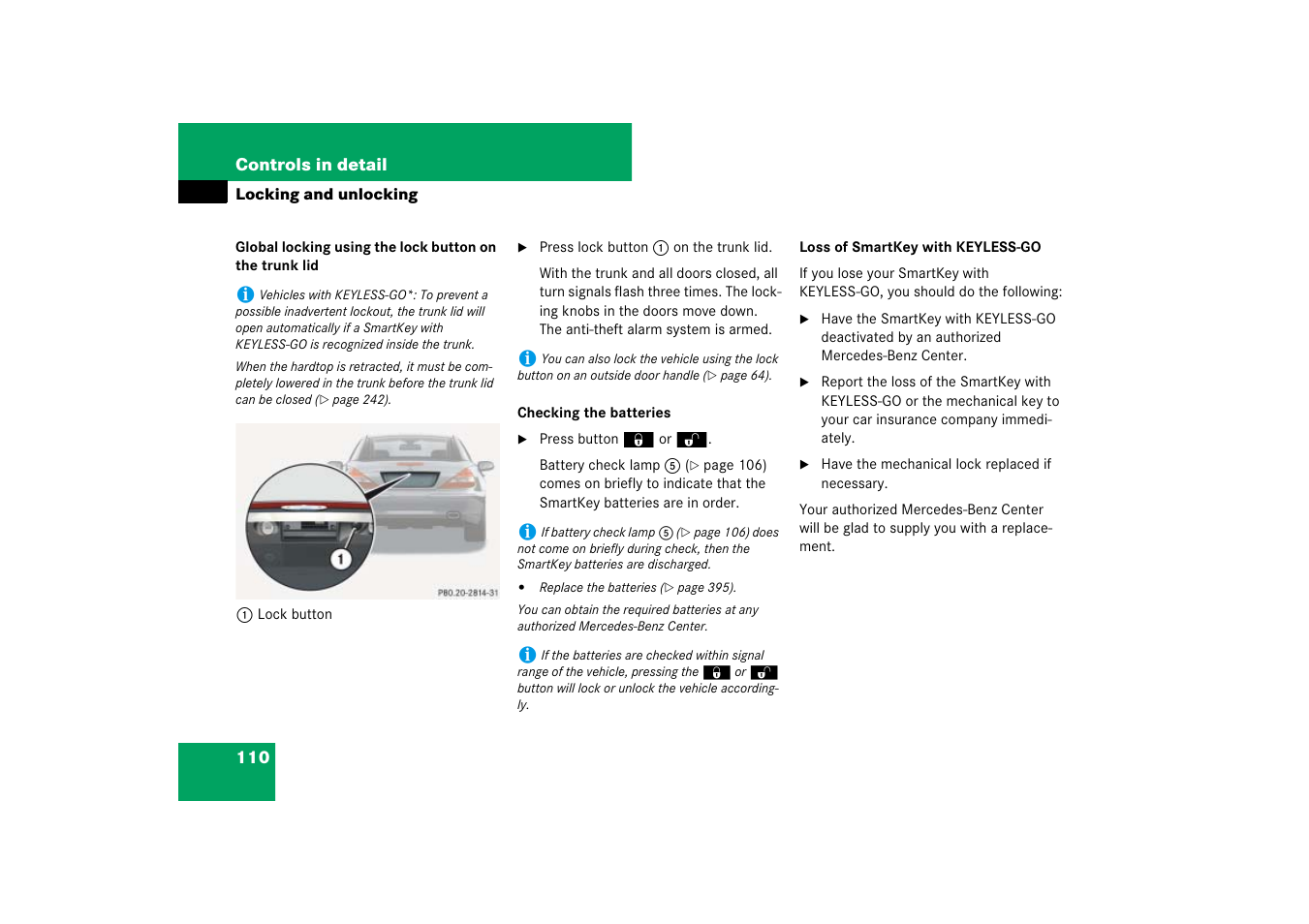 Mercedes-Benz SL-Class 2007 Owners Manual User Manual | Page 111 / 473