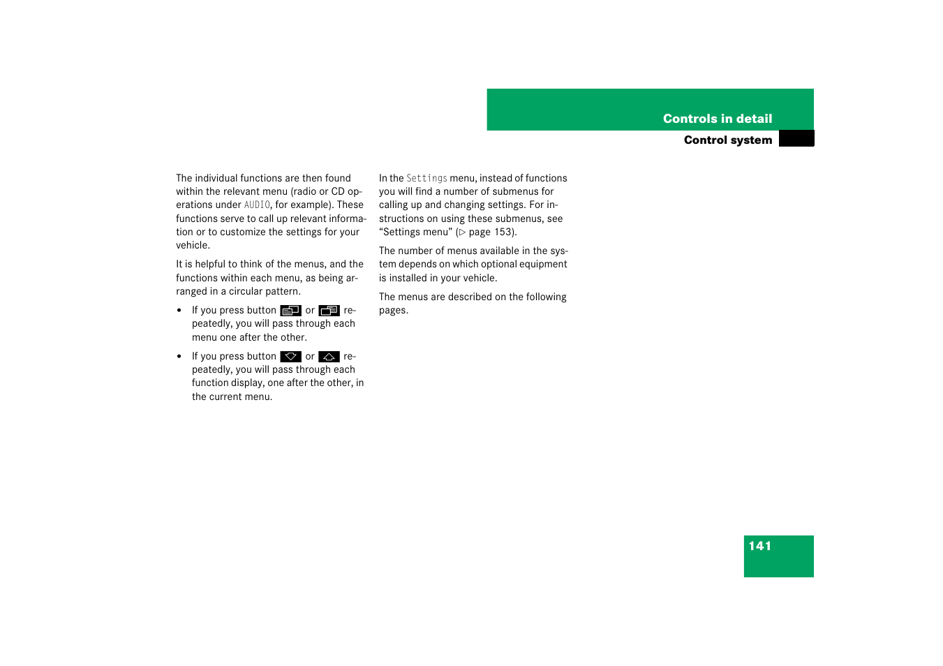 Mercedes-Benz SL-Class 2007 Owners Manual User Manual | Page 142 / 473