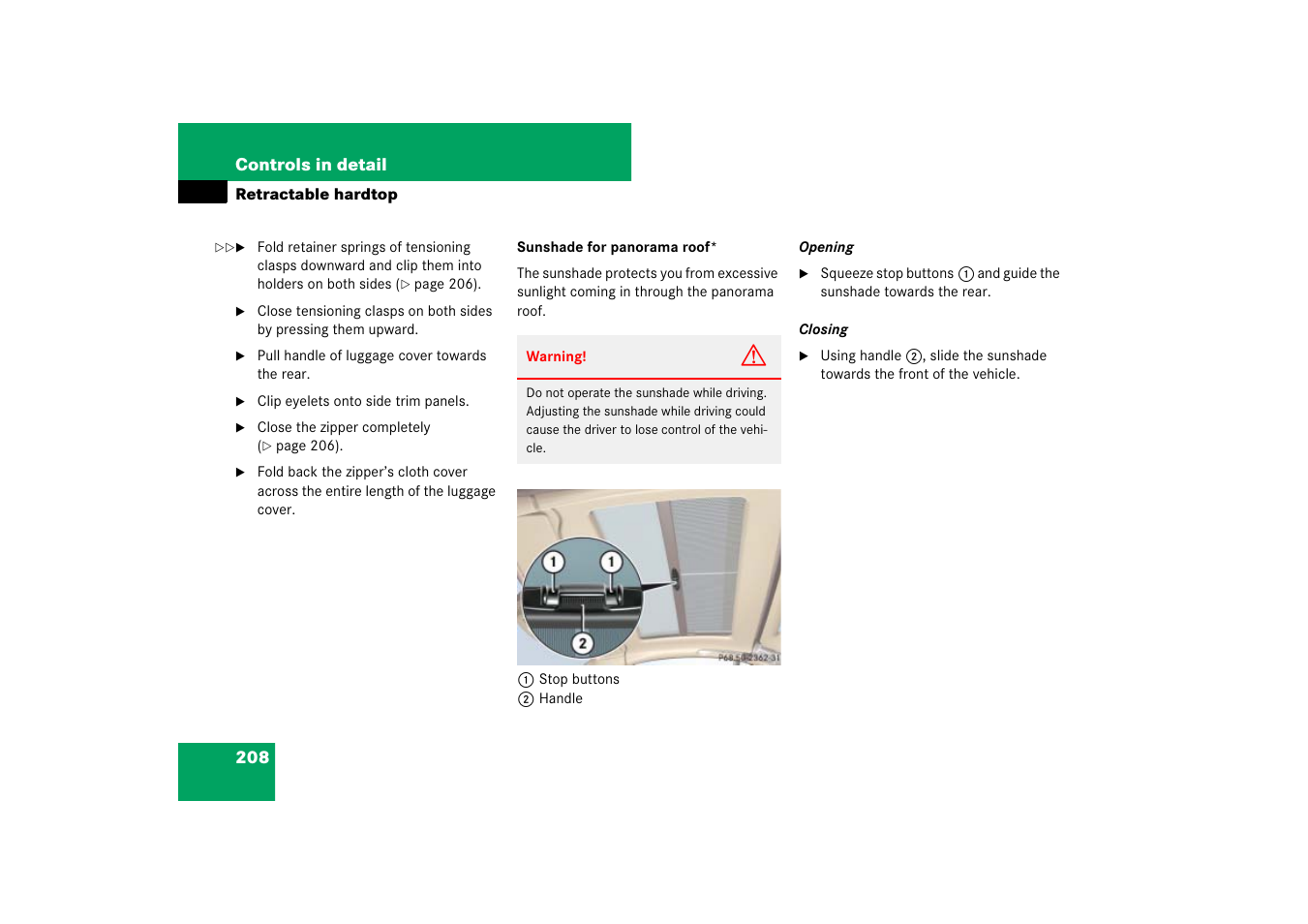 Mercedes-Benz SL-Class 2007 Owners Manual User Manual | Page 209 / 473
