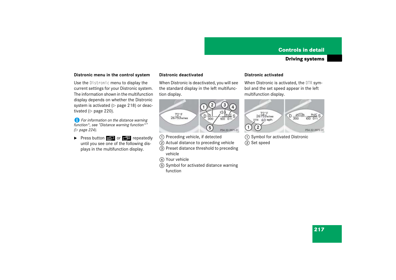 Mercedes-Benz SL-Class 2007 Owners Manual User Manual | Page 218 / 473