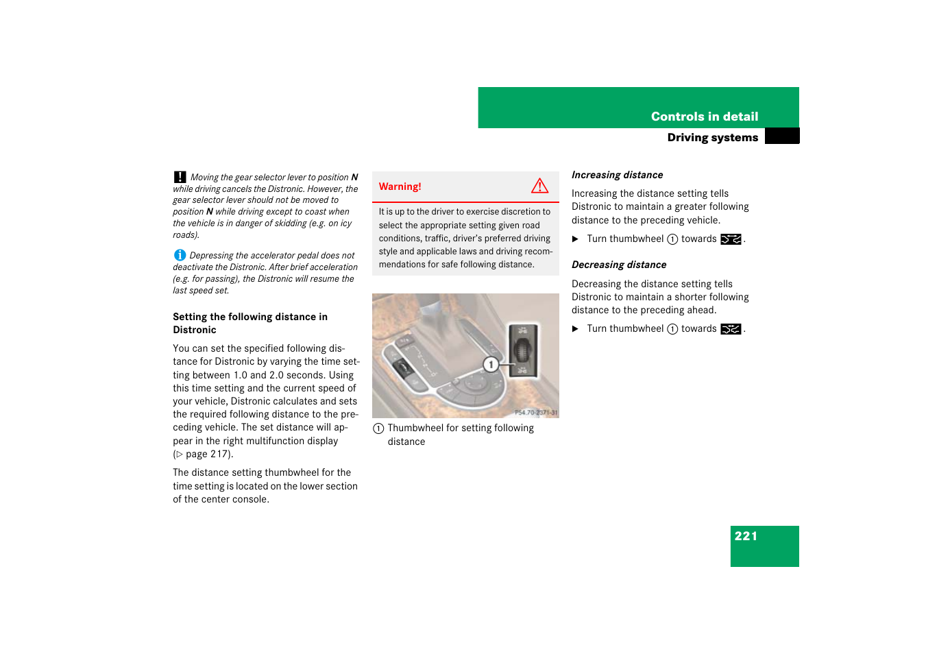 Mercedes-Benz SL-Class 2007 Owners Manual User Manual | Page 222 / 473