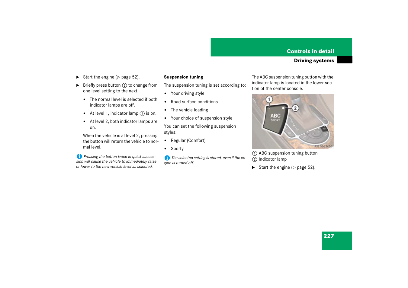 Mercedes-Benz SL-Class 2007 Owners Manual User Manual | Page 228 / 473