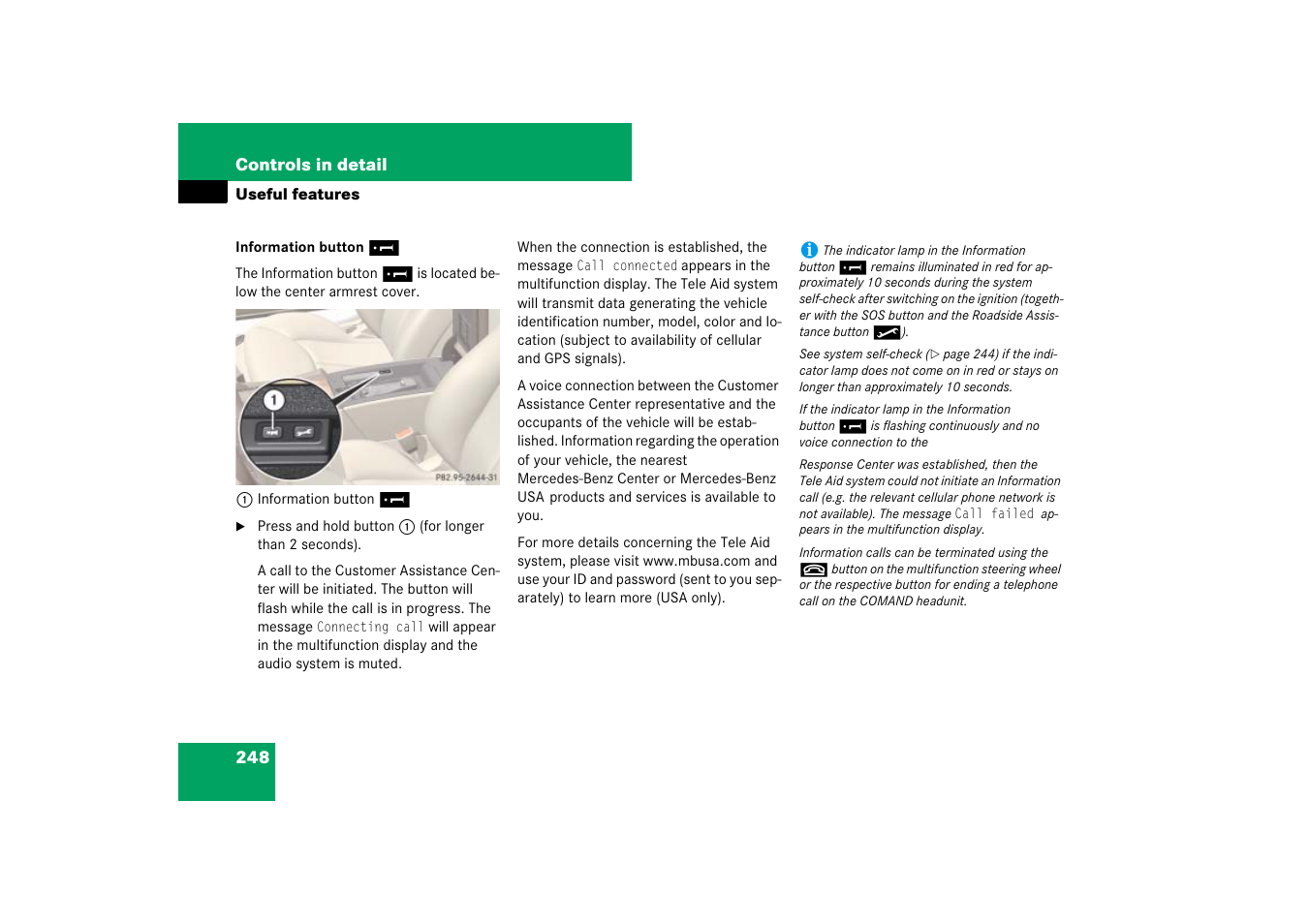 Mercedes-Benz SL-Class 2007 Owners Manual User Manual | Page 249 / 473