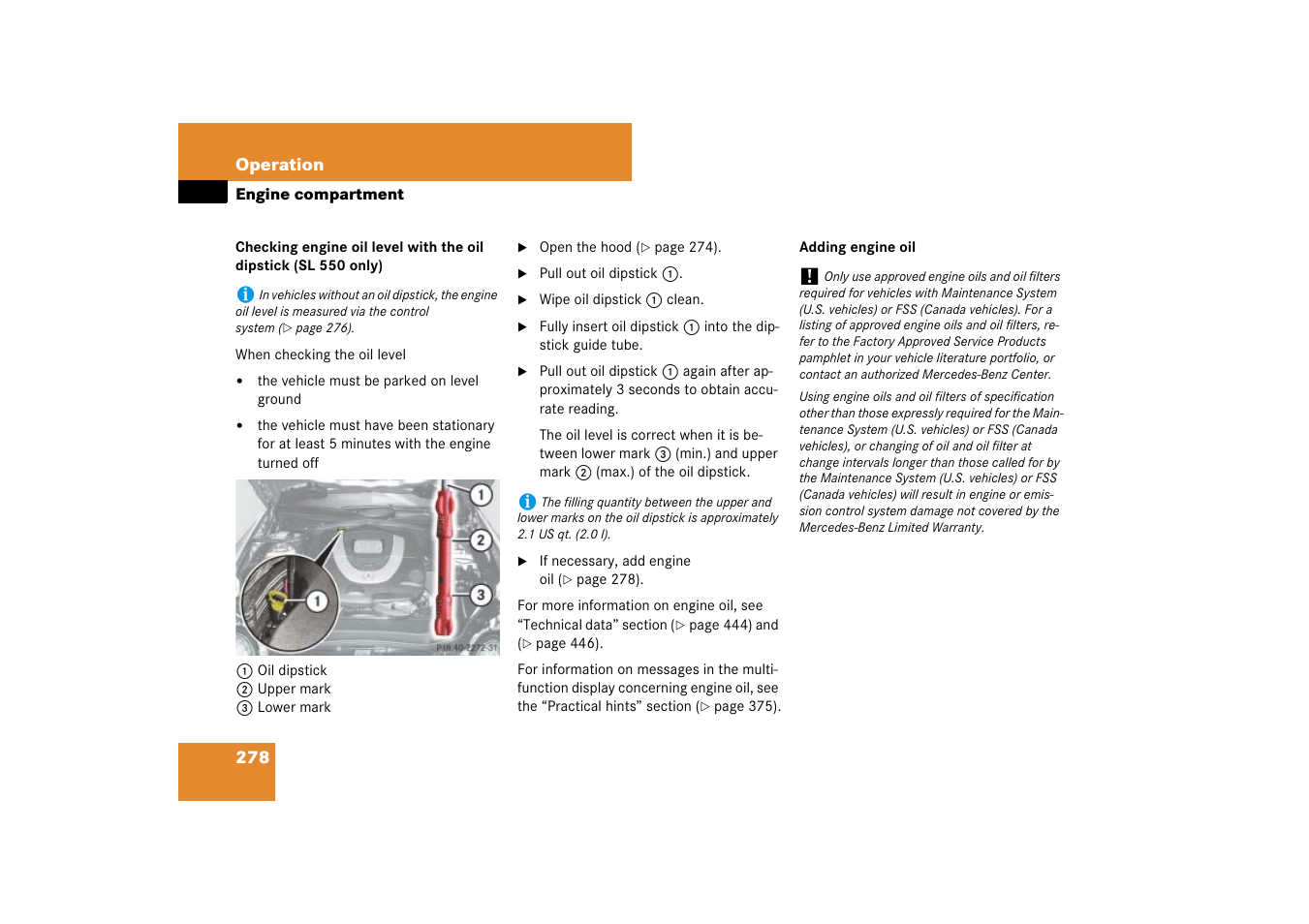 Mercedes-Benz SL-Class 2007 Owners Manual User Manual | Page 279 / 473