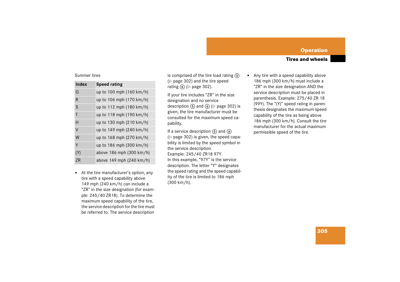 Mercedes-Benz SL-Class 2007 Owners Manual User Manual | Page 306 / 473