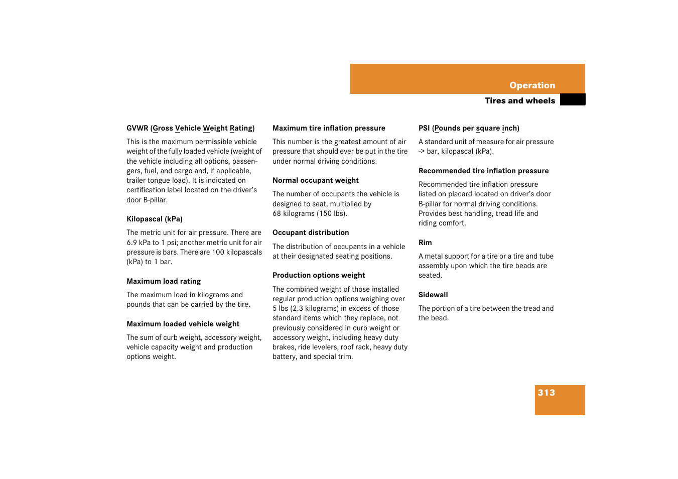 Mercedes-Benz SL-Class 2007 Owners Manual User Manual | Page 314 / 473