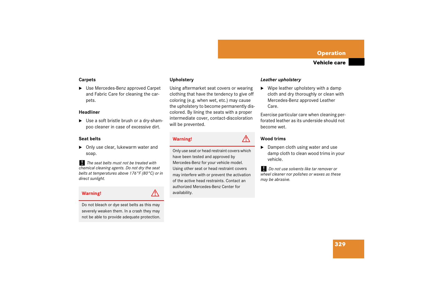 Mercedes-Benz SL-Class 2007 Owners Manual User Manual | Page 330 / 473